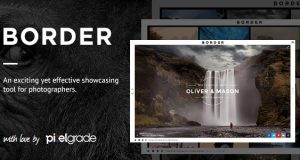 BORDER v1.8.0 – A Delightful Photography WordPress Theme