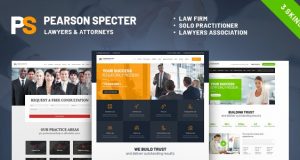 Pearson Specter v1.0.1 – WP Theme for Lawyer & Attorney