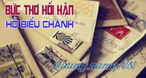 Bức Thư Hối Hận